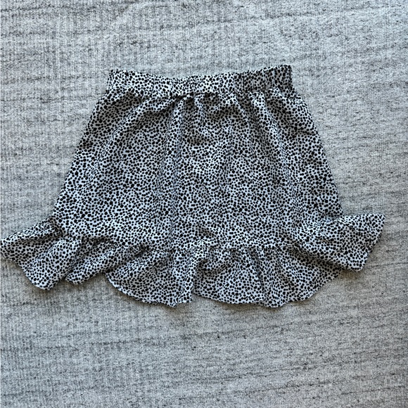 2 Black and White Polka Dot Ruffle Princess Polly Skirt - Picture 2 of 8